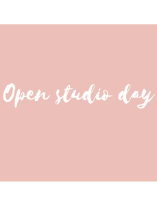 Open studio day Time slot 9:00am-9:30