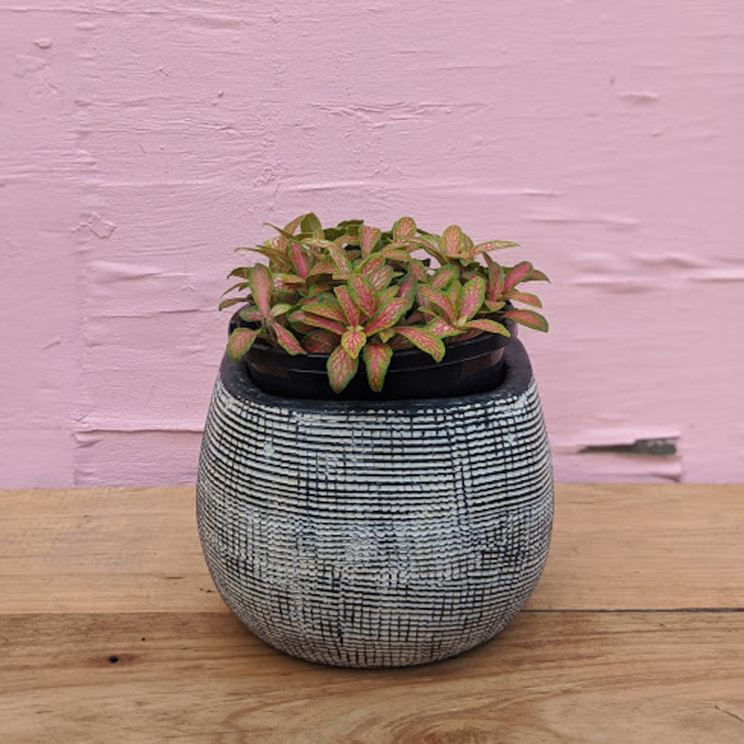 Ceramic textured pot